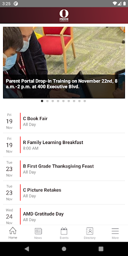 Android application Ossining Schools screenshort