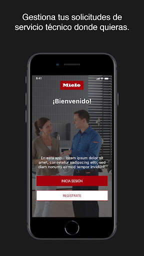 Android application Miele Service screenshort