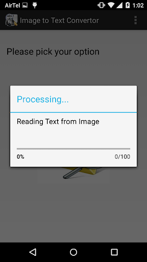 Image to Text Convertor