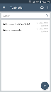 ClevNote - Notizen, Checkliste Screenshot