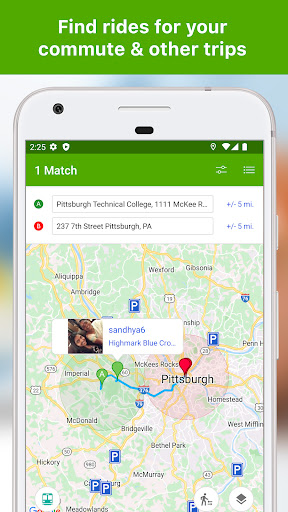 Screenshot of CommuteInfo