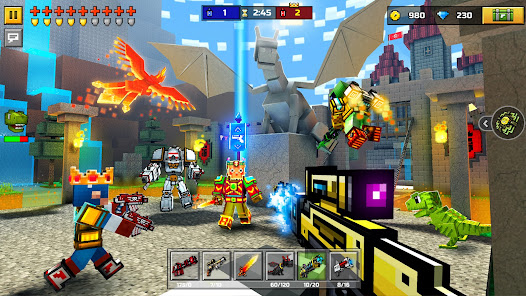 Pixel Gun 3D MOD APK 24.4.4 (Unlocked everything/coins and gems) Gallery 8