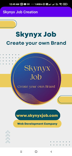 Android application Skynyx Web Job screenshort