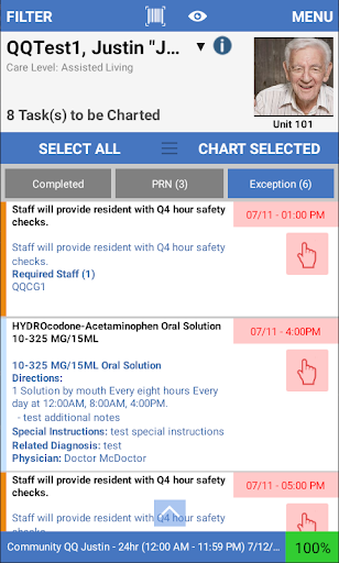 Android application EHR Care Stream screenshort