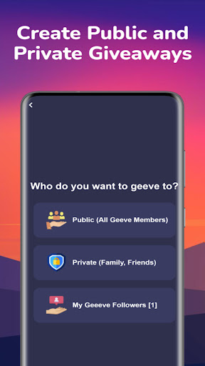 Geeve Giveaway App