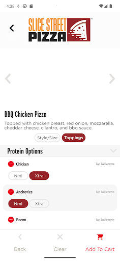 Screenshot of Slice Street Pizza