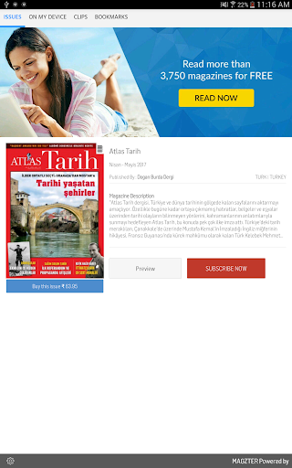 Android application Atlas Tarih screenshort