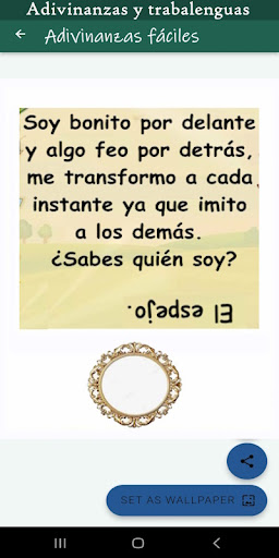 Android application Adivinanzas y trabalenguas screenshort