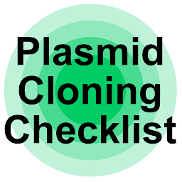 Icon image Plasmid Cloning Checklist