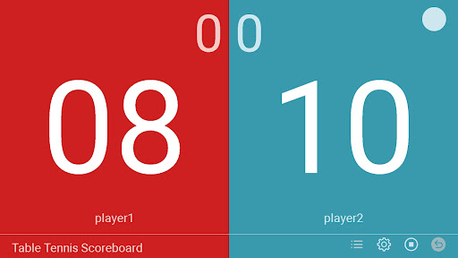 Android application Table Tennis Scoreboard screenshort