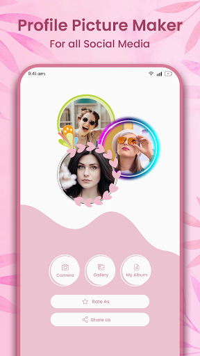 Android application Profile Picture 4 Social Media screenshort