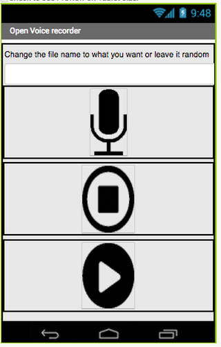 Android application Open Voice Recorder screenshort
