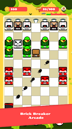 Android application Zombies Fall - Breakout screenshort