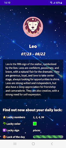 Daily Horoscope Leo 2024 Screen 3