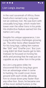 story of lion