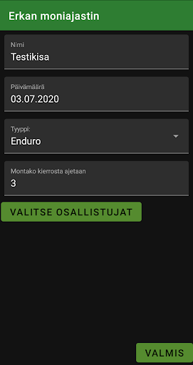 Android application Erkka's Multi Timer screenshort