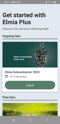 Android application Elmia Plus screenshort