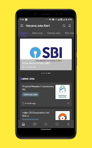 Android application Haryana Jobs Alert screenshort