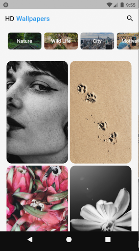 Android application HD Wallpaper screenshort