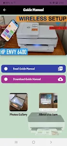 HP Envy 6400e Series app Guide