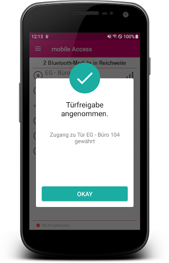 Android application mobileAccess Magenta Security screenshort
