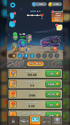 Space Rush: Idle RPG - Screenshot 3