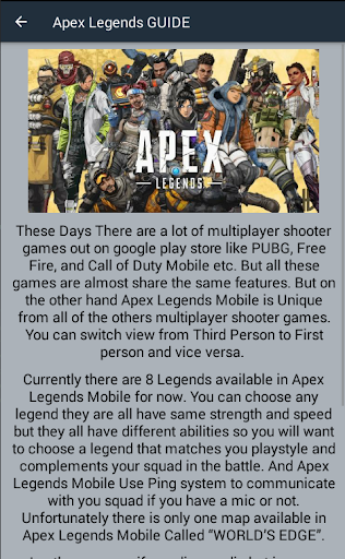 Guide For Apex Legends Mobile