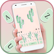 Cute Cartoon Cactus Keyboard Theme