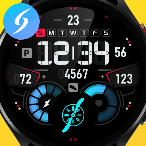 SH007 Watch Face, WearOS watch Download on Windows
