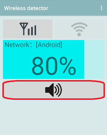 Wireless detector Screen 3