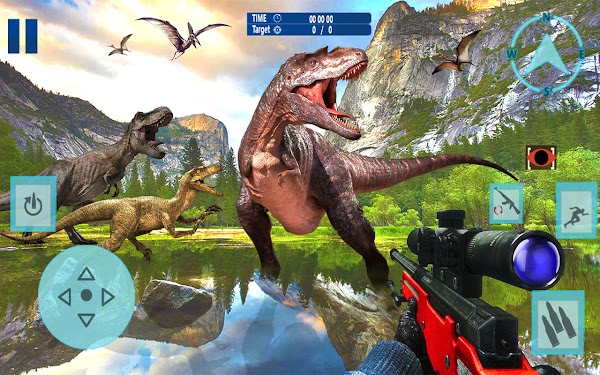 #1. Wild Animal & Dino Hunting 3D (Android) By: Codex Gaming Studio