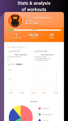 Screenshot of Kettlebell workouts for home