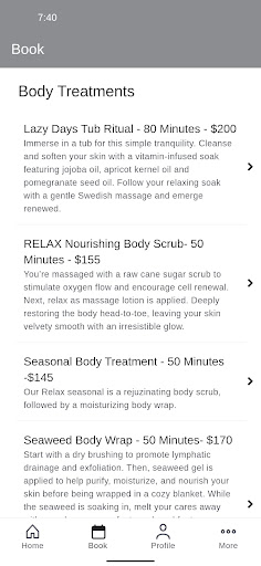 RELAX The Spa Rochester Screen 2