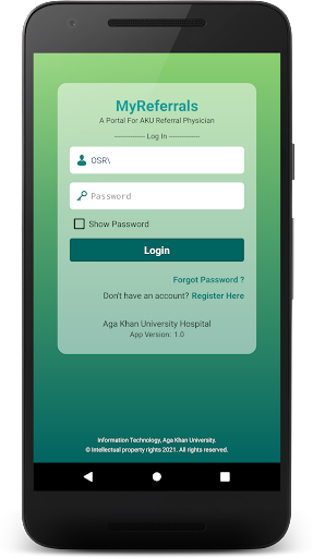 AKUH MyReferrals Screen 3