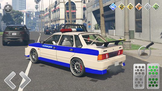 Lada 2114 Police Pursuit