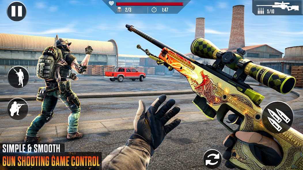Modern Commando Shooting 3D : Free Shooting Games 1.0 APK + Мод (Unlimited money) за Android