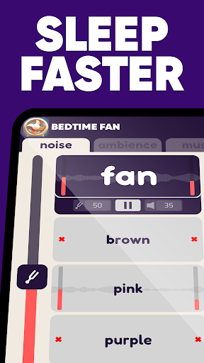 Android application Bedtime Fan Noises for Sleep screenshort