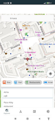 Android application Slovakia Offline Map screenshort