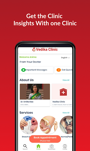 Android application Vedika Clinic App screenshort