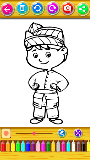 Mewarnai Baju Adat Indonesia