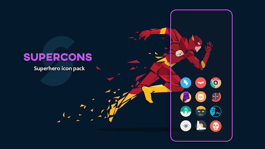 Supercons – The Superhero Icon Pack (MOD APK, Paid/Patched) v3.0 1