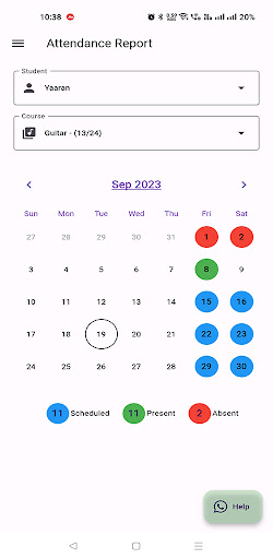 MyAttendance Screen 3