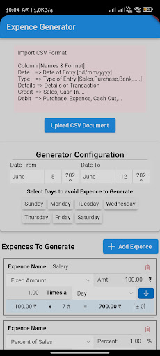 Expense Report Generator