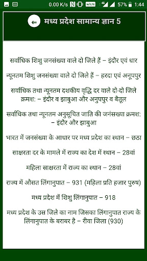 मध्य प्रदेश gk Notes, Mcq Screen 2