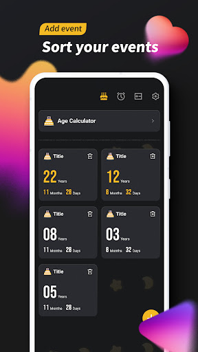Android application Age Calculator - Days Counter screenshort