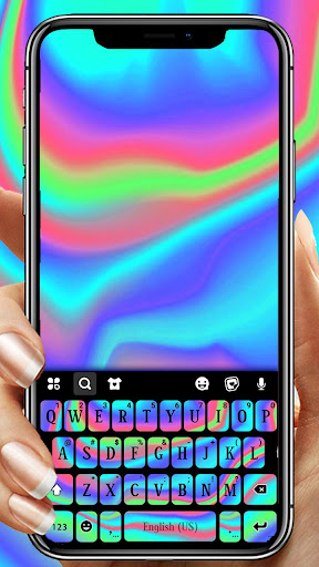 Android application Rainbow Holograph Theme screenshort