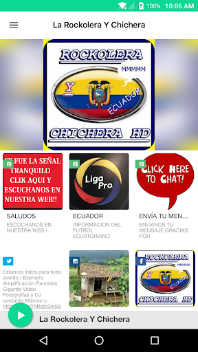 Android application La Rockolera Y Chichera screenshort