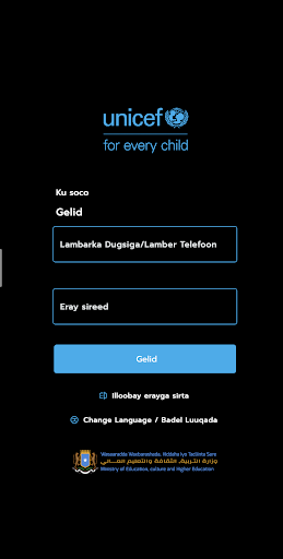 Android application Somalia Digital Attendance screenshort