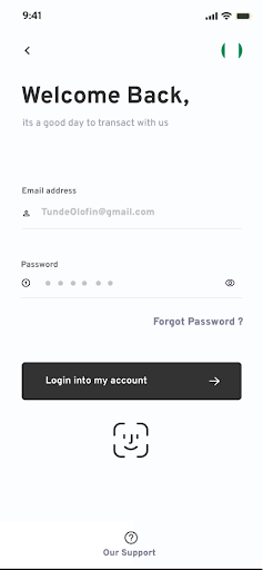 Android application Paysharp screenshort