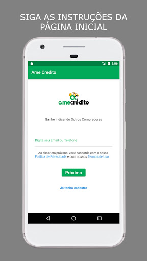 Android application Ame Credito screenshort